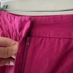 Zara Pink Fuchsia‎ Linen Blend Shorts thumbnail 2