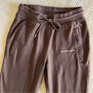 Alphalete Brown Essential Core Joggers thumbnail 2