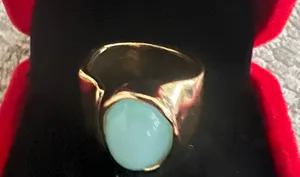 Chunky Gold Statement Ring for Women Gold Crystal Knuckle Ring Size 6 thumbnail 4