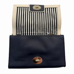 NWT‎ Kate Spade Juliana Hampton Road Crossbody Navy Pebbled Leather Purse Bag thumbnail 4
