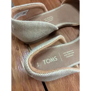 Tom’s Jutti D'Orsay Tan Almond Toe Flats - Size 6 thumbnail 4