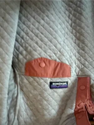Patagonia Organic Cotton Quilt Snap-T Pullover Gray/Rust Pullover Sweatshirt SM thumbnail 5