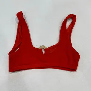 Topshop Red Ring Detail Bikini Top US 4 Y2K Scoop Neck Swim thumbnail 4