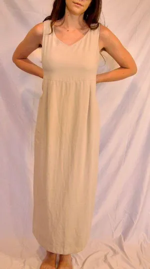Stunning vintage 90s off white midi dress 🔥 thumbnail 7