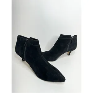 Bella Vita Booties Womens‎ Bindi Shoot Black Kid Suede Leather Size 8 WIDE thumbnail 5