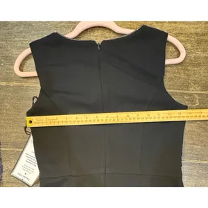 Adrianna Papell Women's Ruffled Gown Size 4 Black Ruffle‎ Asymmetrical Neckline thumbnail 8