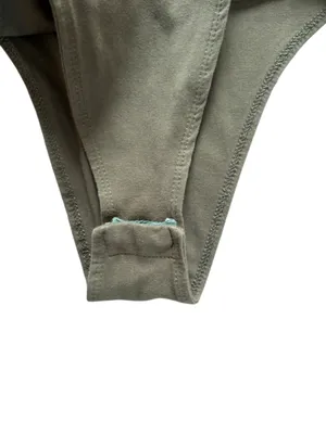 TOBI V Neck Scoop Back Olive Green Bodysuit Womens Size Small thumbnail 6