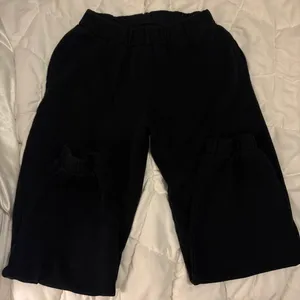 Black Cuffed Hollister Sweatpants  thumbnail 1