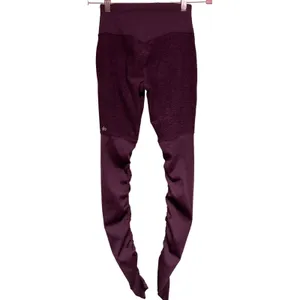Alo‎ Yoga Goddess Rib Leggings Garnet Space Dye Maroon Women’s Size Small thumbnail 2