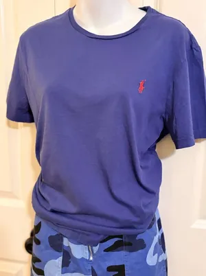 Ralph Lauren Purple Tee with Red Polo Pony thumbnail 1