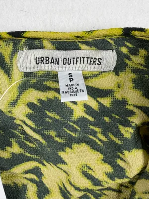 Urban Outfitters Floral‎ Slip Dress Yellow Black Ruffle Hem Small NWT thumbnail 5