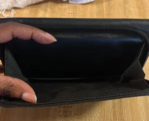 Calfskin leather wallet. Nice condition. Plenty of room for all your needs. thumbnail 4