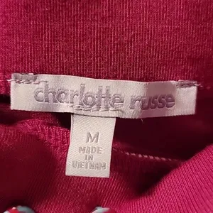 Charlotte Russe Asymmetrical Ruching Slit Skirt - Size M thumbnail 2