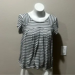 Free people striped short sleeve top thumbnail 2