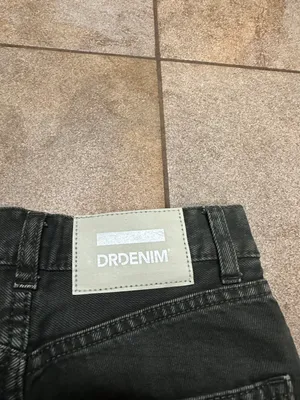 Dr Denim Black High Wide Leg Jeans thumbnail 6