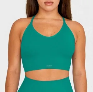 SET ACTIVE Sculptflex Ribbed V Bra in Tropic thumbnail 1