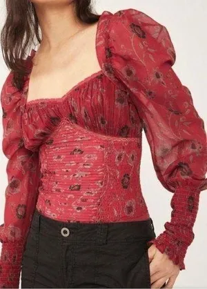 Free People | Brunch Date Bodysuit, Size M thumbnail 1