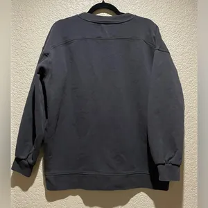 Lululemon Perfectly Oversized Crew Neck Sweater Graphic Grey Size 8 thumbnail 6