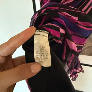 Betsey Johnson silk Y2K vintage Asymmetrical Dress in Pink and Purple thumbnail 7
