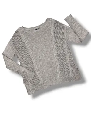 American Eagle Multi Knit‎ Lightweight Cotton Wool Blend Sweater Tan Medium thumbnail 12