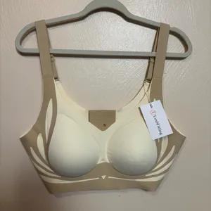 NWT‎ Lush Fitting Bra Women's Plus Mature Cream Beige Nylon Elastane Size 6 XL thumbnail 2