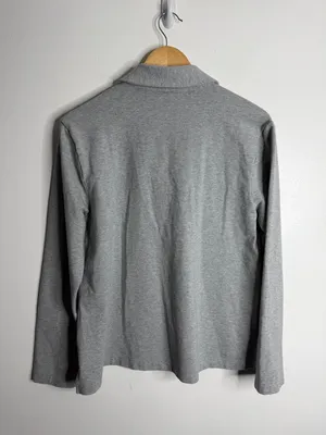 Lilly Pulitzer‎ Emalia Shimmer Terry Top Gray Medium Soft Comfort Minimalist thumbnail 3