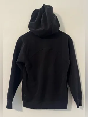 Lululemon All Yours Hoodie Graphic Black Tonal Logo Pullover Sweatshirt Size 4 thumbnail 4