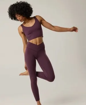 OFFLINE By Aerie Womens Size Medium Real Me High Waisted Crossover Legging Berry thumbnail 1