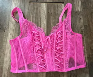 Hot Pink Corset Size L thumbnail 1