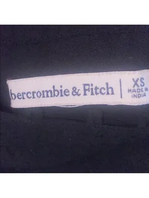 $59 Abercrombie and Fitch Black Flutter Sleeve Swiss Dot Button Bodysuit XS thumbnail 7