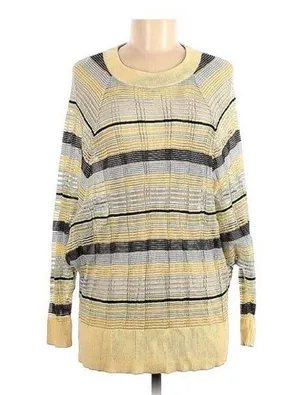 Umgee Pullover Light Weight Long Mesh Sleeve Sweater Size M NWTReg $64 thumbnail 2