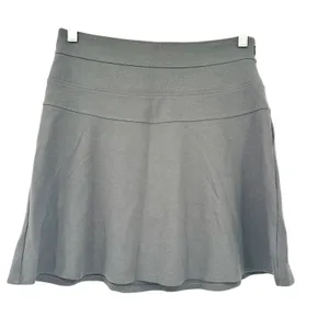 Athleta Womens Athleisure Tenniscore Ponte Twill Flare Mini Skirt Size 4 Olive‎ thumbnail 3