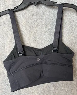 Lululemon Woman Size‎ 4 Black Sports Bra with Adjustable Straps thumbnail 1