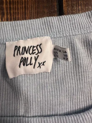 Princess Polly blue shirt size 10  thumbnail 2