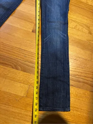 7 For All Mankind Roxanne Denim Stretch Jeans Dark Wash Blue Women's 14 thumbnail 9