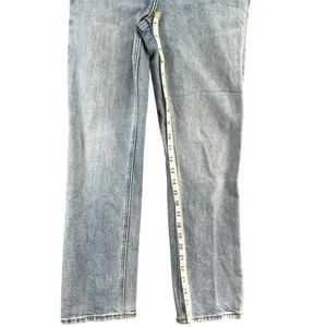 Aritizia Denim Forum The Arlo High Rise Straight Jeans 23‎ Button Fly Organic thumbnail 8