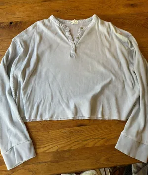 LA Hearts Pacsun Waffle Henley Top thumbnail 1