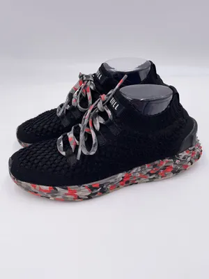 NOBULL Diamond Knit Runner Sneakers Black Red Camo Men's Size 7 Women's 8.5 thumbnail 5