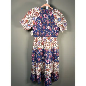 Harlow & Rose Floral Boho Tiered Midi Dress Cottagecore Prairie‎ NWT Medium thumbnail 7