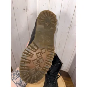 Dr. Martens Boots Womens 7‎ Black 1460 W Smooth 8 Eye Lace-Up Yellow Stitch Gum thumbnail 9