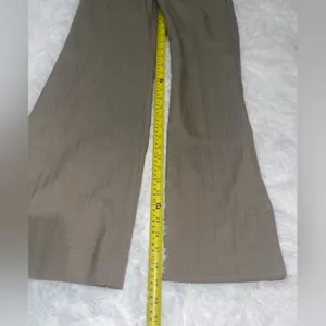 Gap stretch tan herringbone red pants trousers wide leg slacks woman’s 6A thumbnail 8