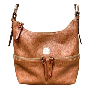 Dooney & Bourke Dillen Pebble Grain Leather Double Pocket Hobo Bag thumbnail 11
