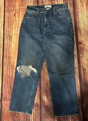 Women’s Abercrombie & Fitch The Ankle Sraight Ultra High Rise Curve Love 8S/29S thumbnail 1