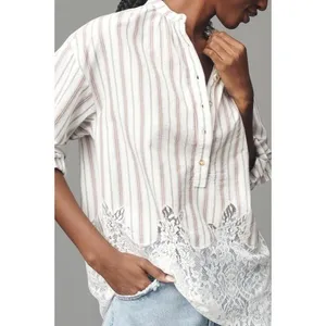 Pilcro Anthropologie Lacey Tunic Coastal Travel Cottagecore Feminine Dainty XS thumbnail 2