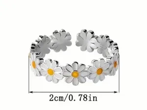 Daisy Adorable Ladies Adjustable  Ring Size 5-9 thumbnail 4
