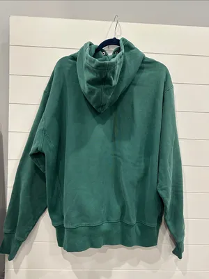 Champion Green Pullover Hoodie with Subtle Logo thumbnail 3