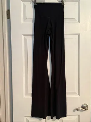 SET Aerie Offline Real Me Low Key Tank and Crossover Flare Pants in Black thumbnail 6