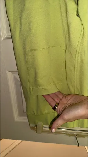 Who What Wear Women's L Wide Leg Sweatpants Pull On Elastic Waist Lime Green XS thumbnail 3