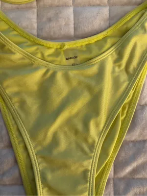Garage Neon Yellow Bikini Women’s Size L thumbnail 4