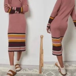 NWT Anthropologie Saturday Sunday Parvati ribbed sweater midi dress thumbnail 2